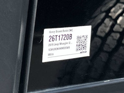 2019 Jeep Wrangler Unlimited Sahara 4x4