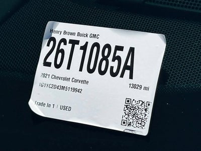 2021 Chevrolet Corvette Stingray 3LT
