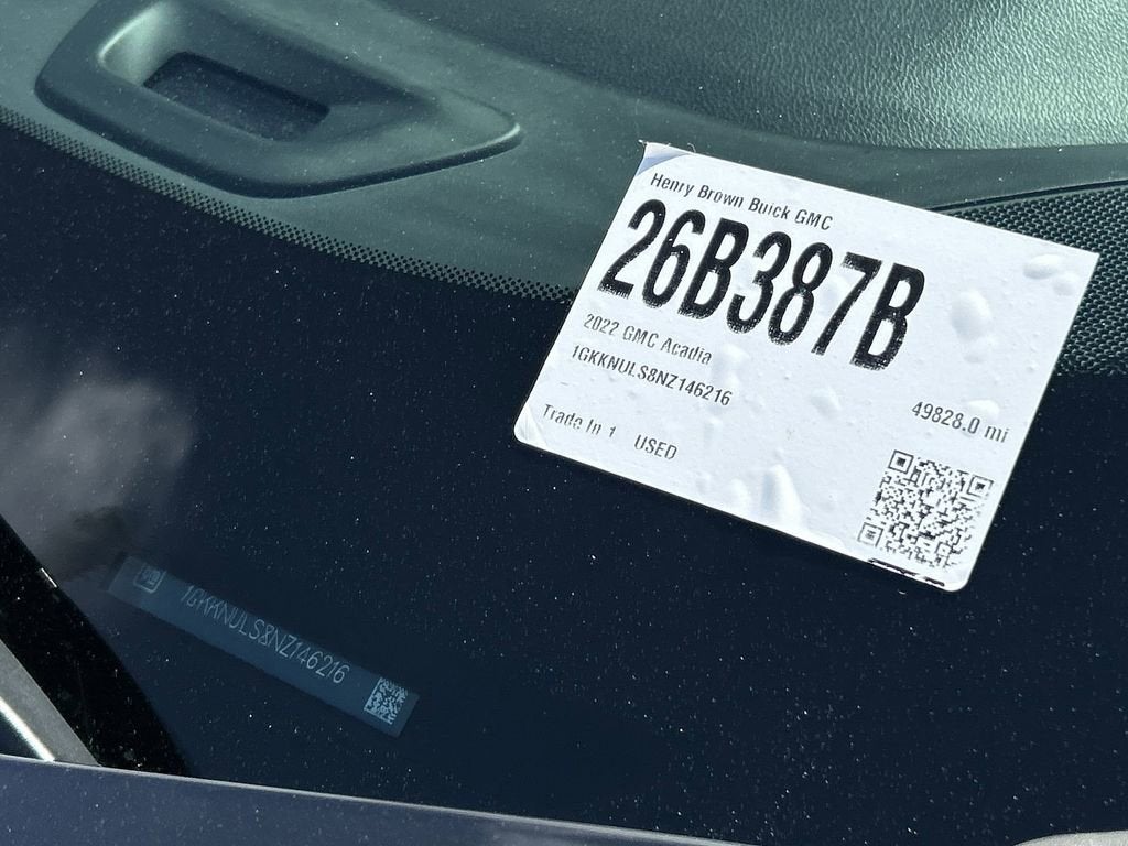 2022 GMC Acadia SLT