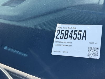 2016 Chevrolet Tahoe LT