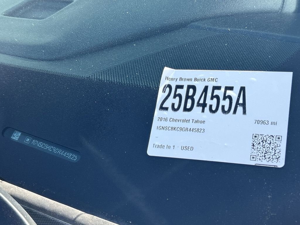 2016 Chevrolet Tahoe LT