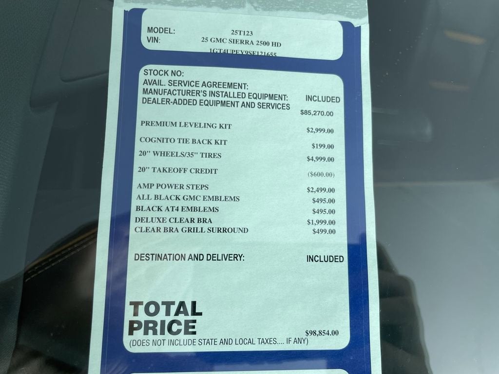 2025 GMC Sierra 2500 HD AT4