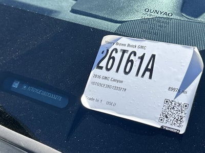 2016 GMC Canyon 2WD SLE