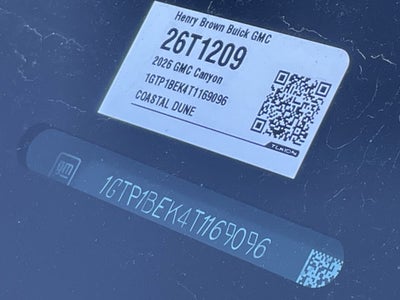 2026 GMC Canyon Elevation