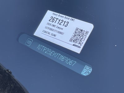 2026 GMC Canyon Elevation