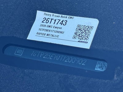 2026 GMC Canyon Elevation