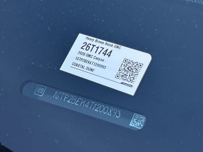 2026 GMC Canyon Elevation