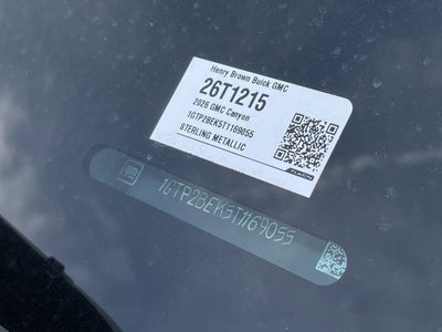 2026 GMC Canyon Elevation