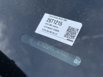 2026 GMC Canyon Elevation