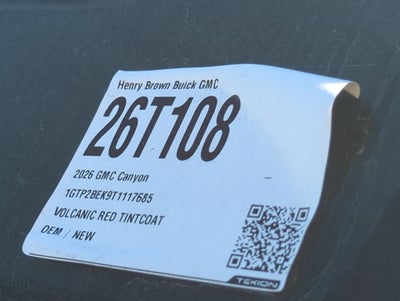 2026 GMC Canyon Elevation