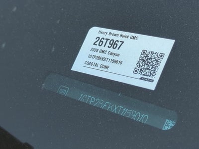 2026 GMC Canyon Elevation