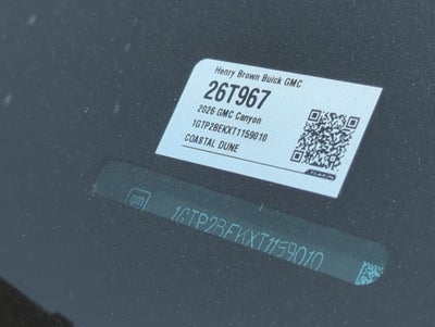 2026 GMC Canyon Elevation