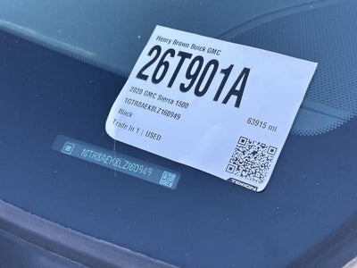2020 GMC Sierra 1500 Sierra