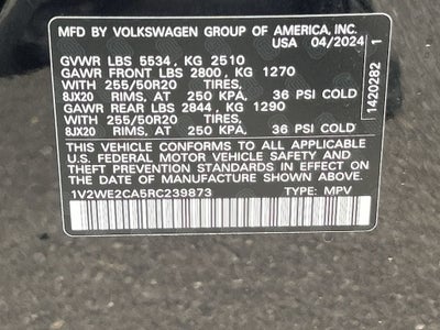 2024 Volkswagen Atlas Cross Sport 2.0T SE w/Technology