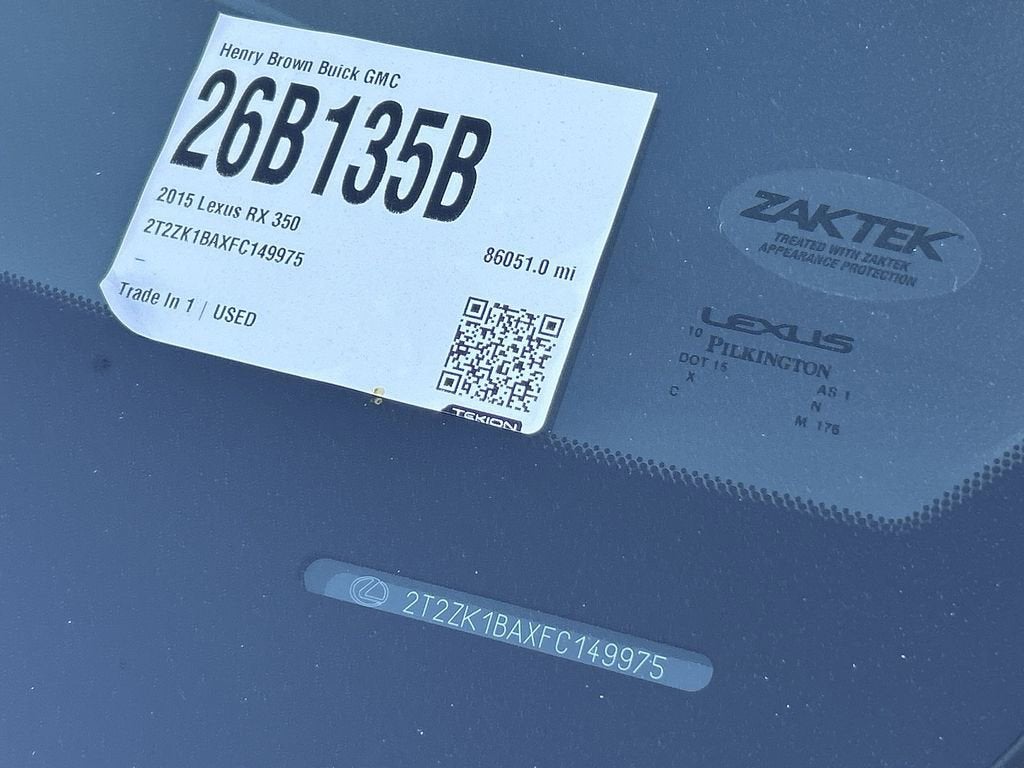 2015 Lexus RX 350 FWD 4dr