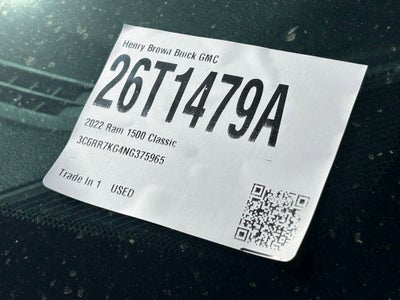 2022 RAM 1500 Classic Tradesman