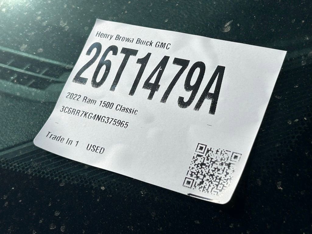 2022 RAM 1500 Classic Tradesman
