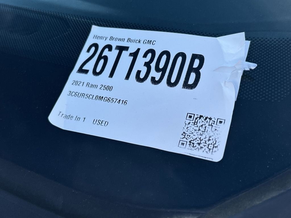 2021 RAM 2500 Tradesman Crew Cab 4x4 6'4" Box