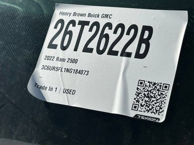 2022 RAM 2500 Laramie Crew Cab 4x4 6'4" Box