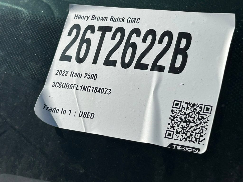 2022 RAM 2500 Laramie Crew Cab 4x4 6'4" Box
