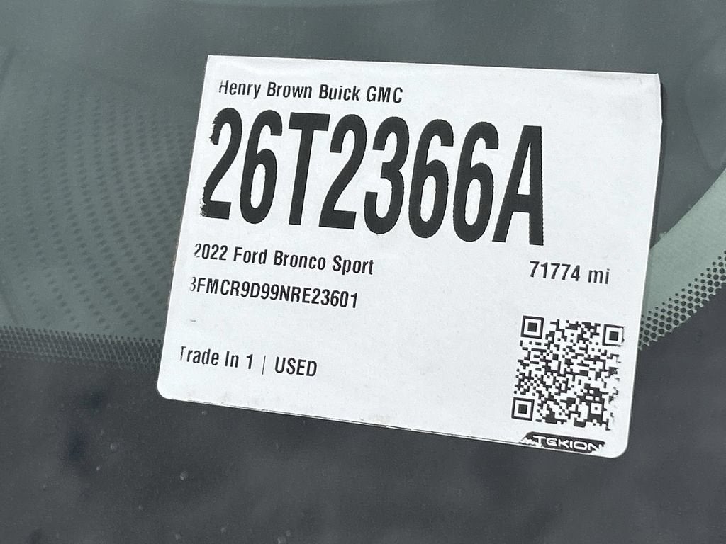2022 Ford Bronco Sport Badlands