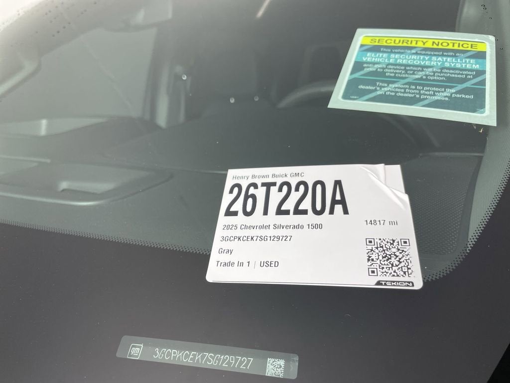 2025 Chevrolet Silverado 1500 Custom Trail Boss