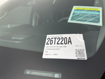 2025 Chevrolet Silverado 1500 Custom Trail Boss