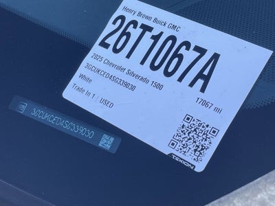 2025 Chevrolet Silverado 1500 Custom Trail Boss