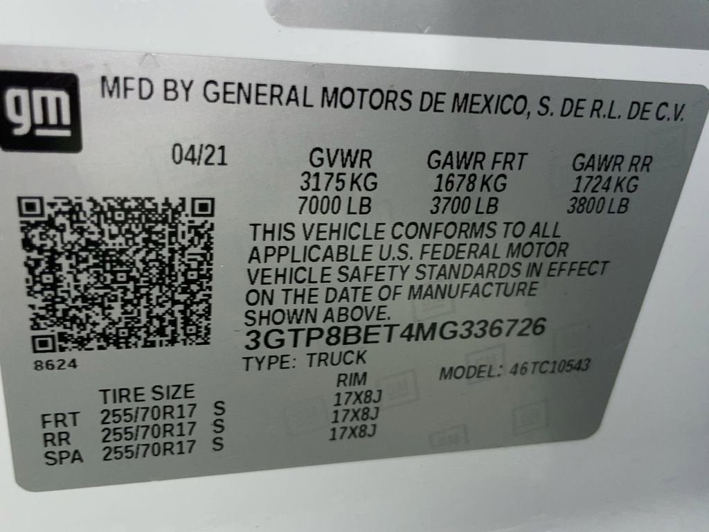 2021 GMC Sierra 1500 SLE