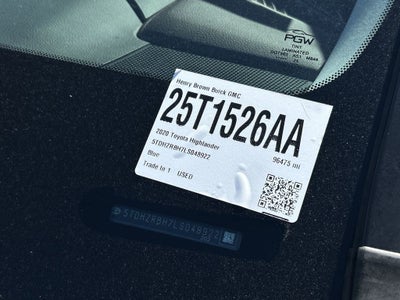 2020 Toyota Highlander XLE