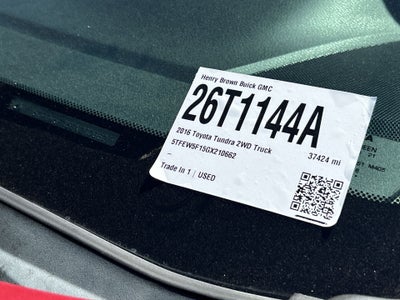 2016 Toyota Tundra SR5 5.7L V8