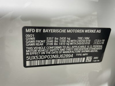 2022 BMW X3 xDrive30i