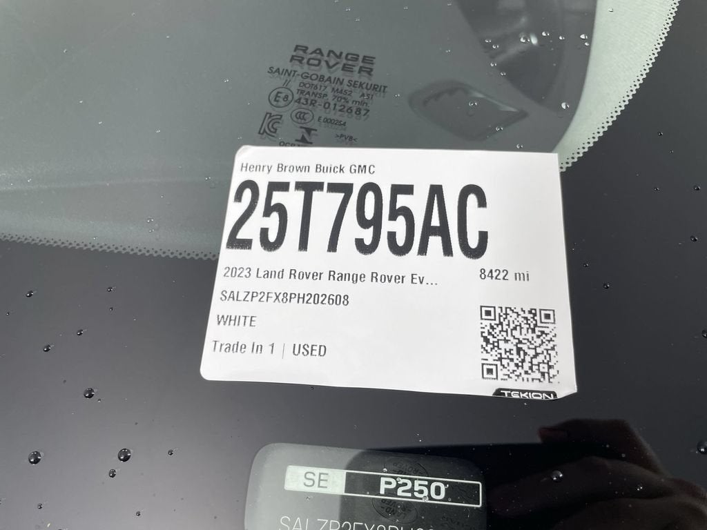 2023 Land Rover Range Rover Evoque SE