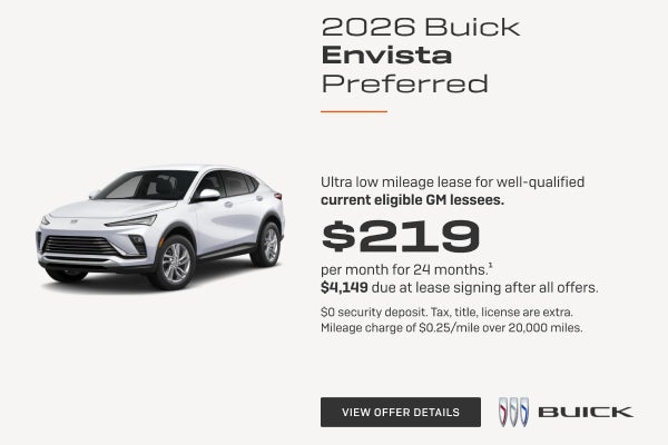Ultra low mileage lease for well-qualified current eligible GM lessees.

$219 per month for 24 mo...